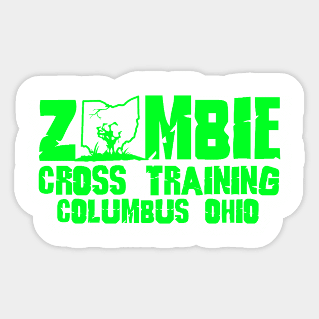 Zombie Cross Training Columbus Ohio Green Sticker by ZombieCrossTraining